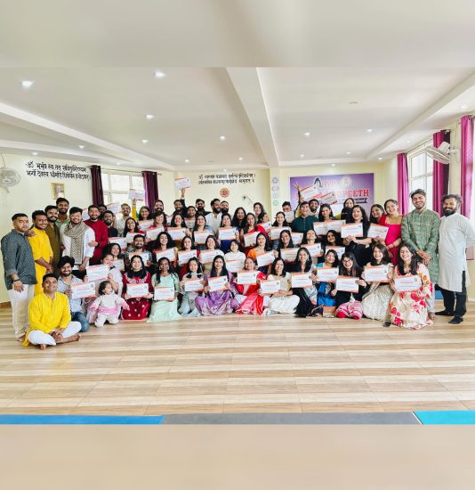 Certified yoga teacher training program in Rishikesh, India.