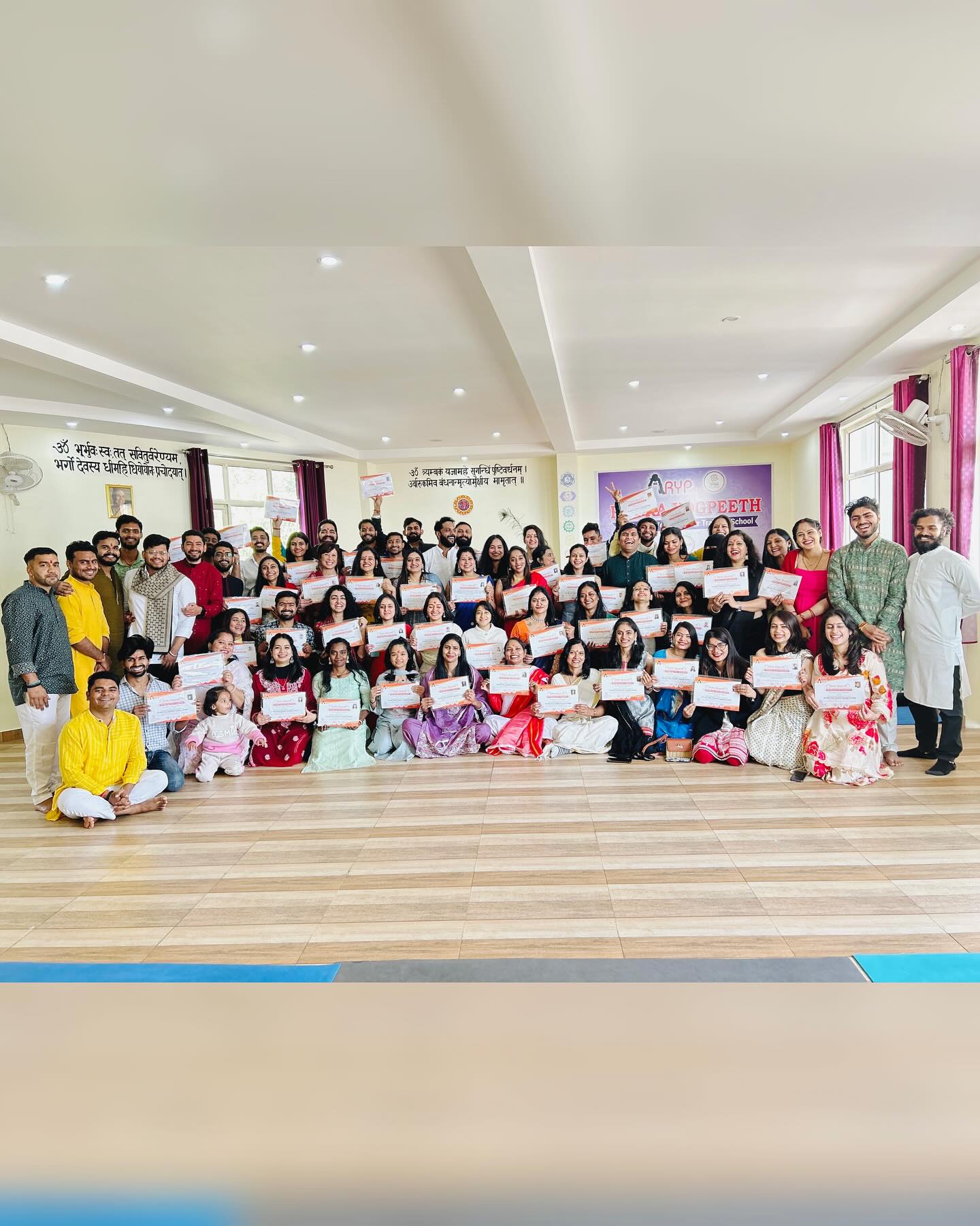 Certified yoga teacher training program in Rishikesh, India.